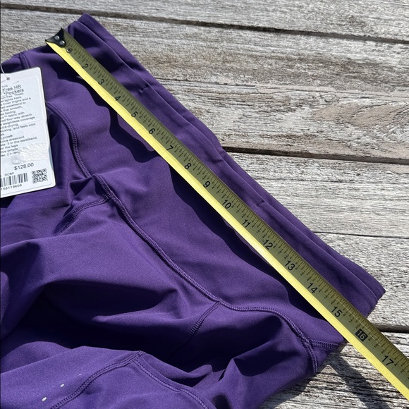 Lululemon Fast and Free High-Rise Tight 28" Pockets dark purple size 14 nwt - Picture 4 of 5